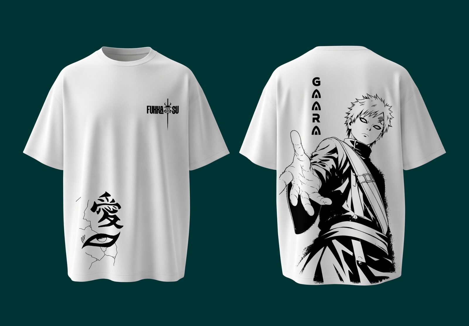 T shirt personnalisé gaara