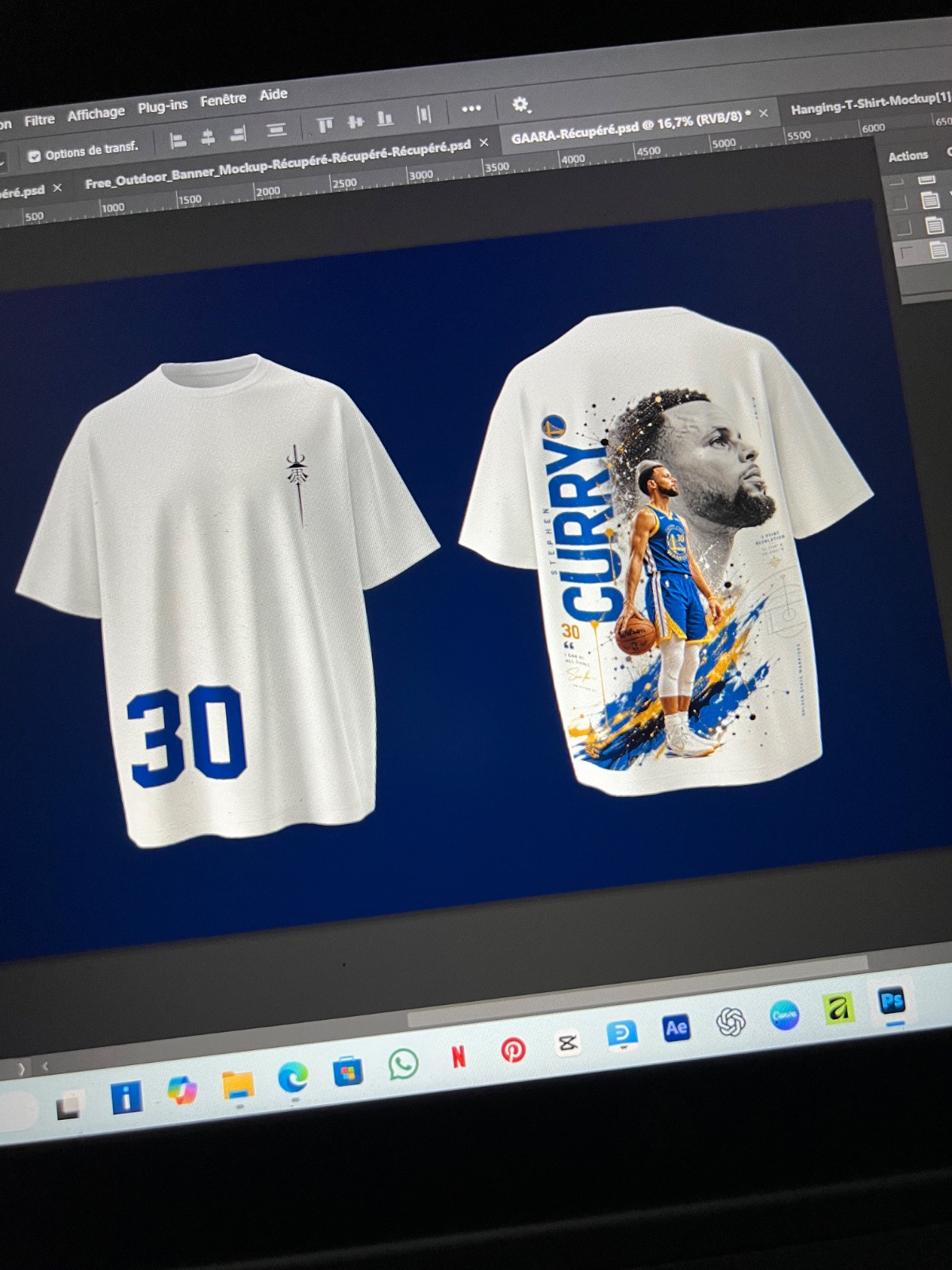 T shirt personnalisé curry